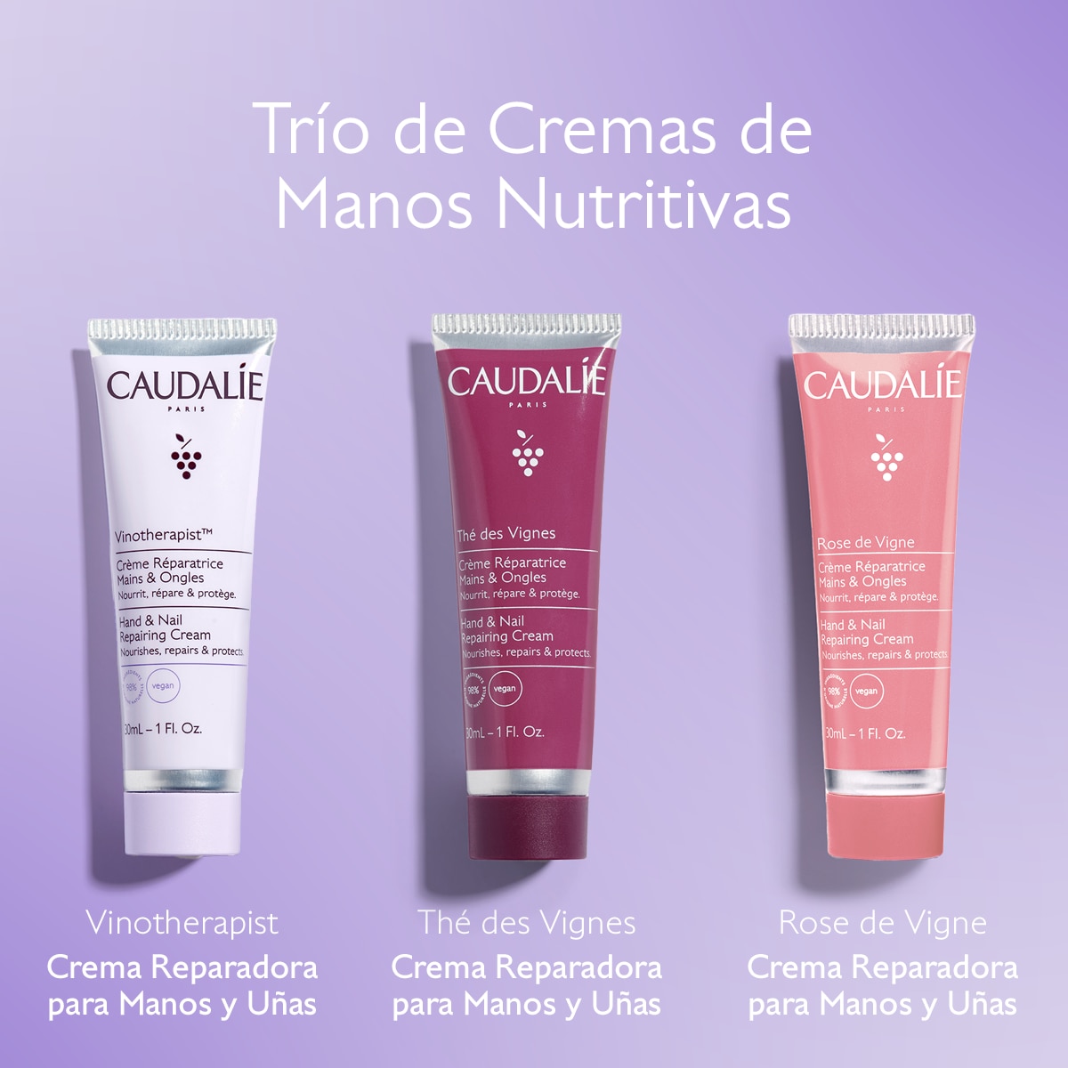 TRÍO CREMAS HIDRATANTES PARA MANOS (SET DE HIDRATACIÓN)